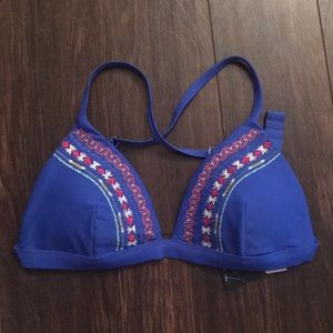 Blue Hollister Bikini Top